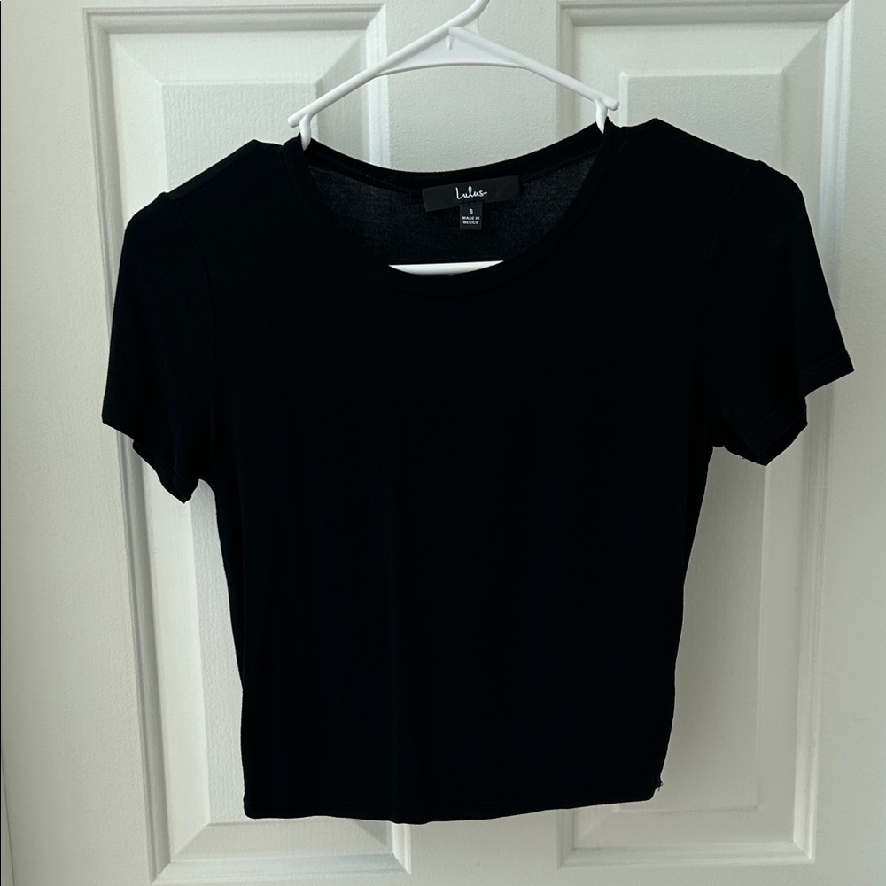 Lulus Black Crop Top